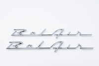 1955-1956 Bel Air Rear Quarter Panel Script- Chrome