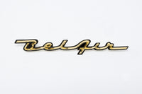 1957 BelAir Dash Panel Script Gold/Black