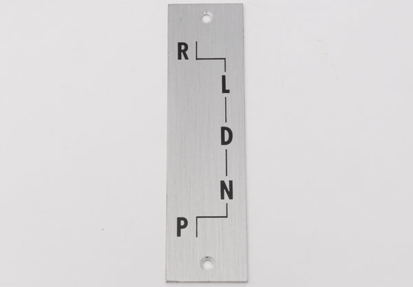 Early 1956 Automatic Shift Pattern Indicator Plate