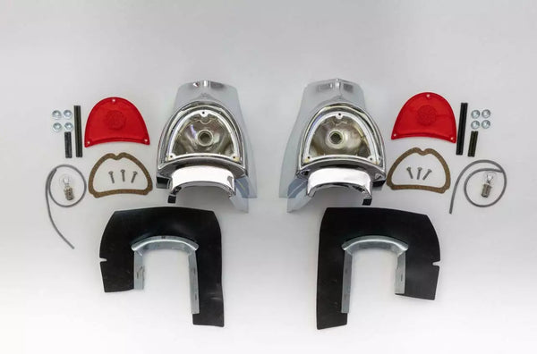 1957 Bel Air/ 210/ 150 Complete Taillight Housing Assemblies (Pair)